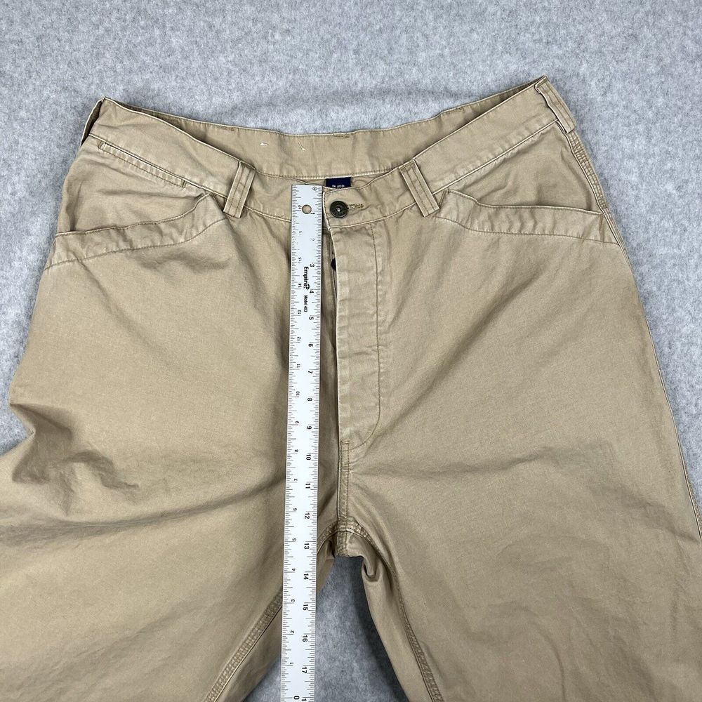 Vintage Polo Sport Ralph Lauren Pants Mens 36x34 Beige 90s Button Fly Workwear - Picture 9 of 16